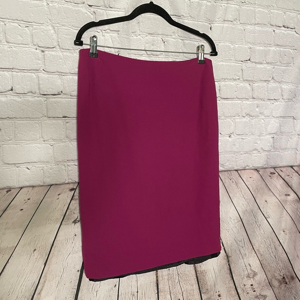 Lafayette 148 Pink Career Professional Wool Pencil Lined Skirt Size 8 EUC